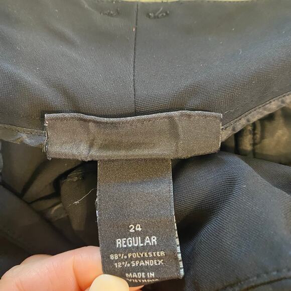 Lane Bryant Classic Black Wide Leg Slacks Dress Pants Size 24 - Picture 8 of 8